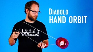 Diabolo Hand Orbit and Cross Grip Diabolo Trick
