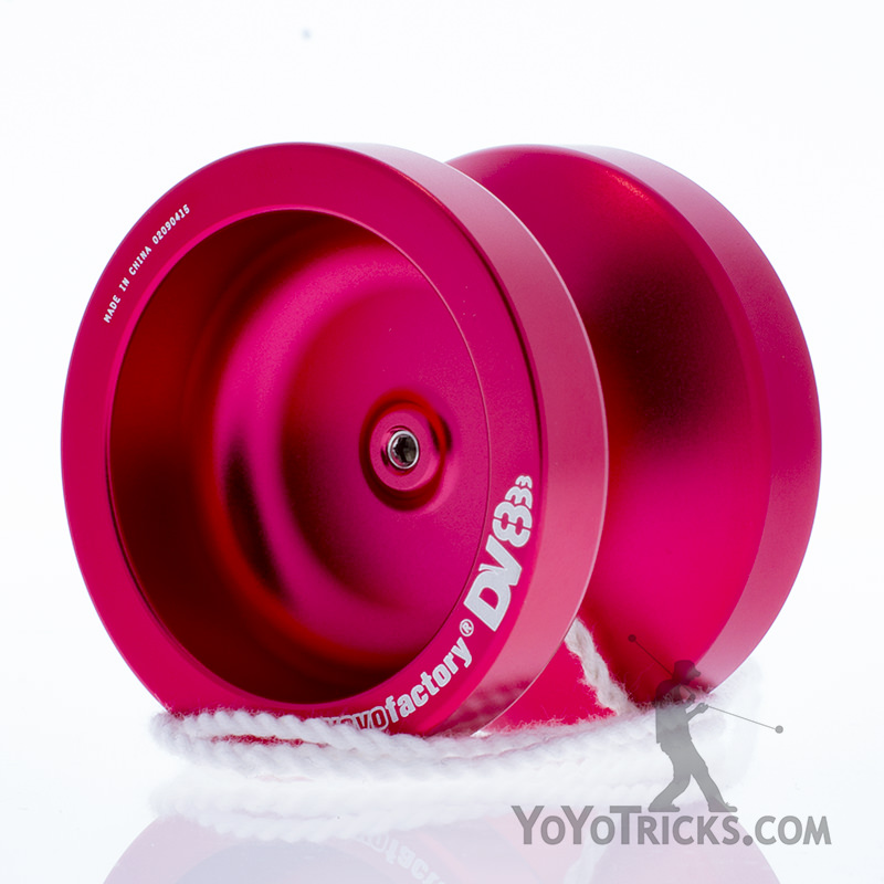 Red YoYoFactory DV888 Yo-Yo FREE STRINGS 