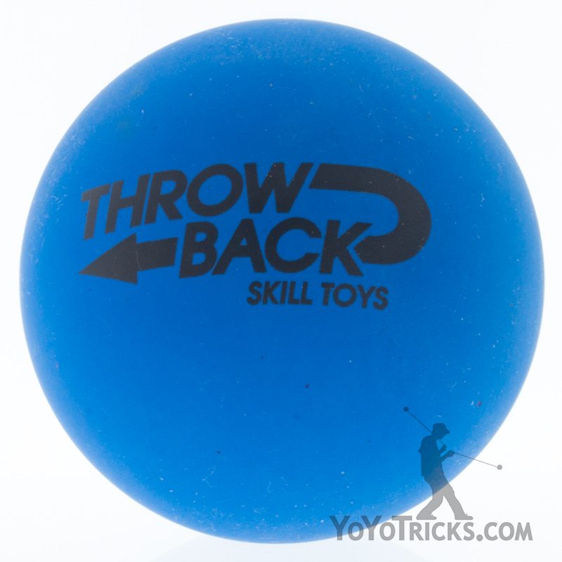 high bounce juggling balls single blue throwback skilltoys